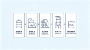 microencapsulation process of mixed tocopherols powder