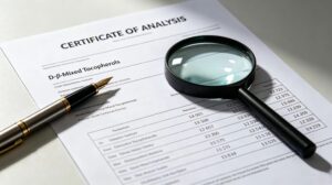 D-β-Mixed Tocopherols COA certificate lab test report