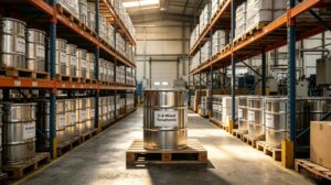 Factory warehouse sealed nitrogen-filled metal drums for tocopherol export