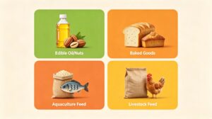 D-β-Mixed Tocopherols applications in edible oil nuts bakery aquafeed livestock feed