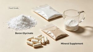 Boron Glycinate CAS 77356-05-9 organic chelated boron raw material for food and feed export