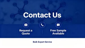 Contact us banner for bulk purchase and free sample request of Chromium Glycinate CAS 68891-98-5 raw material