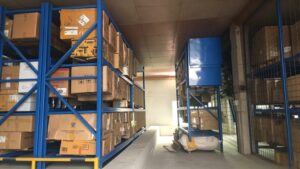 Export-grade Magnesium L-Aspartate bulk stock, fiber drums in clean warehouse