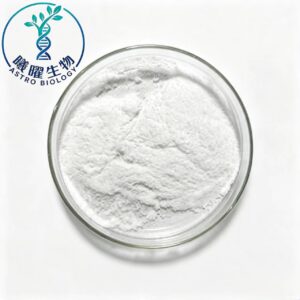 Pure Alpha-Arbutin powder top view, cosmetic raw material white background product main image