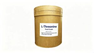 Bulk stock of L-Threonine in warehouse, factory full container export supply for feed importers
