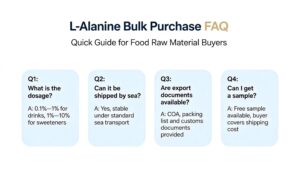 L-Alanine Certificate of Analysis COA Test Report For Global Food Export Customs Clearance