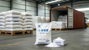 Factory bulk stock of L-Glutamic Acid 25kg packaging, stable supply with complete export COA documents for global food manufacturers