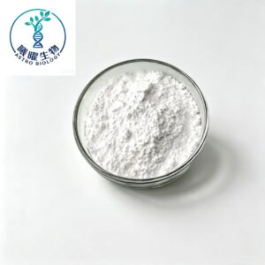 Close-up shot of high purity Magnesium Malate crystalline powder for food and supplement formulation