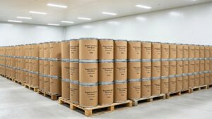 GMP warehouse bulk stock of Magnesium Malate Dihydrate 25kg fiber drum packaging for global export buyers