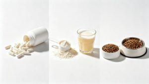 Application display of Magnesium Taurine chelated magnesium raw material for dietary supplement capsules, sports functional powder and pet nutrition feed manufacturers