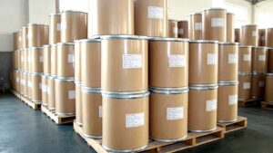 Bulk stock L-5-Methyltetrahydrofolate Calcium 25kg fiber drum packaging, factory warehouse supply for global supplement factories
