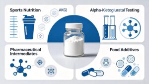 Alpha-Ketoglutarate Acid AKG used in sports nutrition dietary supplements
