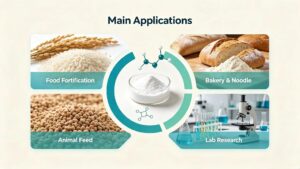 Bisbentiamine main applications: grain fortification, bakery food, nutraceuticals and animal feed raw material CAS 2667‑89‑2