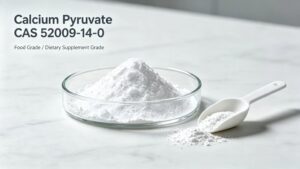 Calcium Pyruvate CAS 52009-14-0 white crystalline powder, food grade raw material for dietary supplement