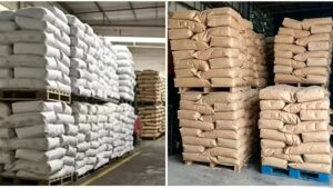 Warehouse stock of Calcium Pyruvate bulk bags, sufficient inventory for global export
