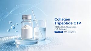 280Da Collagen Tripeptide CTP powder, fish derived raw material for dietary supplement and cosmetic