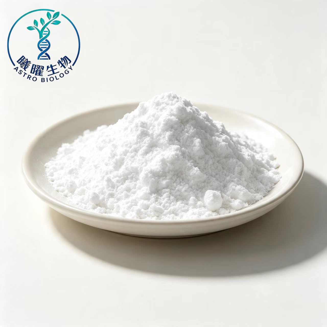 magnesium-alpha-ketoglutarate-cas-42083-41-0-powder-plate_副本 Magnesium Alpha Ketoglutarate Mg-AKG CAS 42083-41-0 fine white powder in plate, high purity raw material for sports nutrition and anti-aging supplements