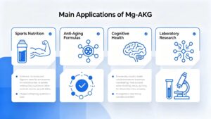 Application of Mg-AKG Magnesium Alpha Ketoglutarate in sports nutrition, nootropic, anti-aging and laboratory research