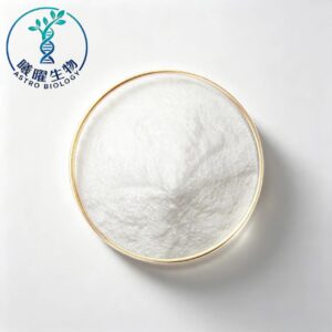 Close-up view of pure O-Phospho-L-serine white powder, research grade biochemical reagent