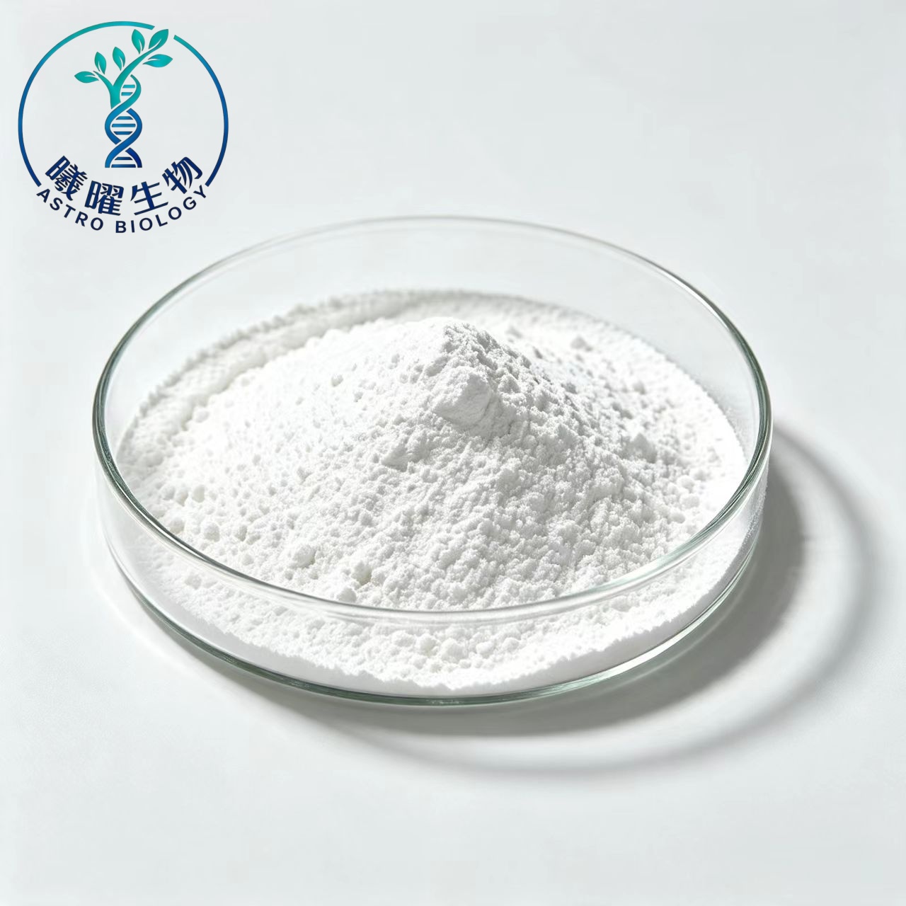sulbutiamine‑powder‑petri‑dish‑1‑1_副本 Sulbutiamine white fine powder in ceramic dish, supplement grade vitamin B1 derivative raw material CAS 3286‑46‑2